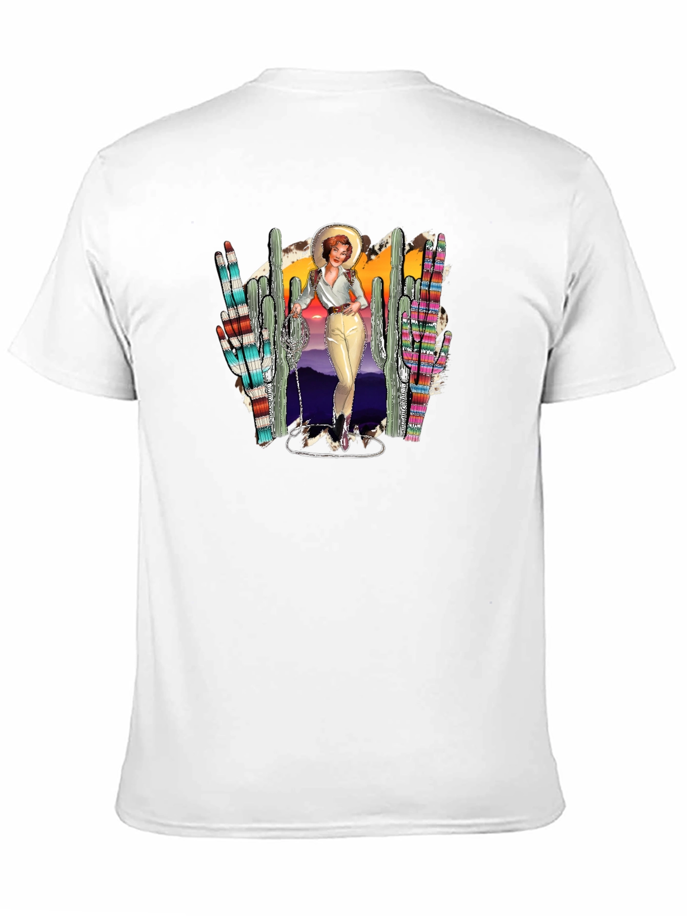 Retro Western Desert Graphic T-Shirt