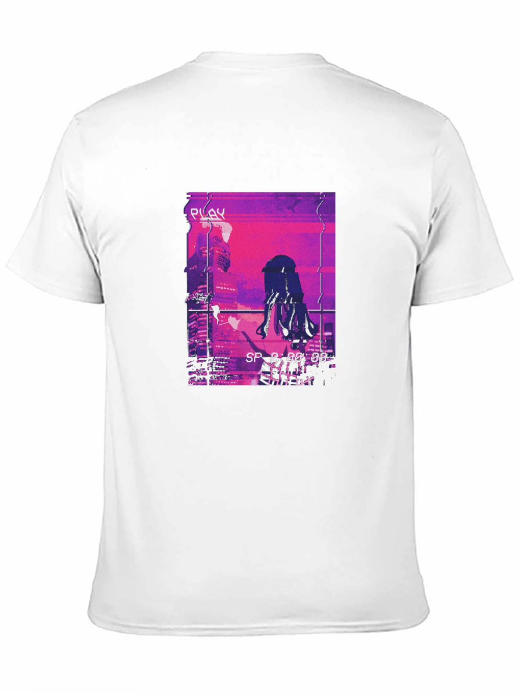 Anime Girl Cityscape Graphic T-Shirt