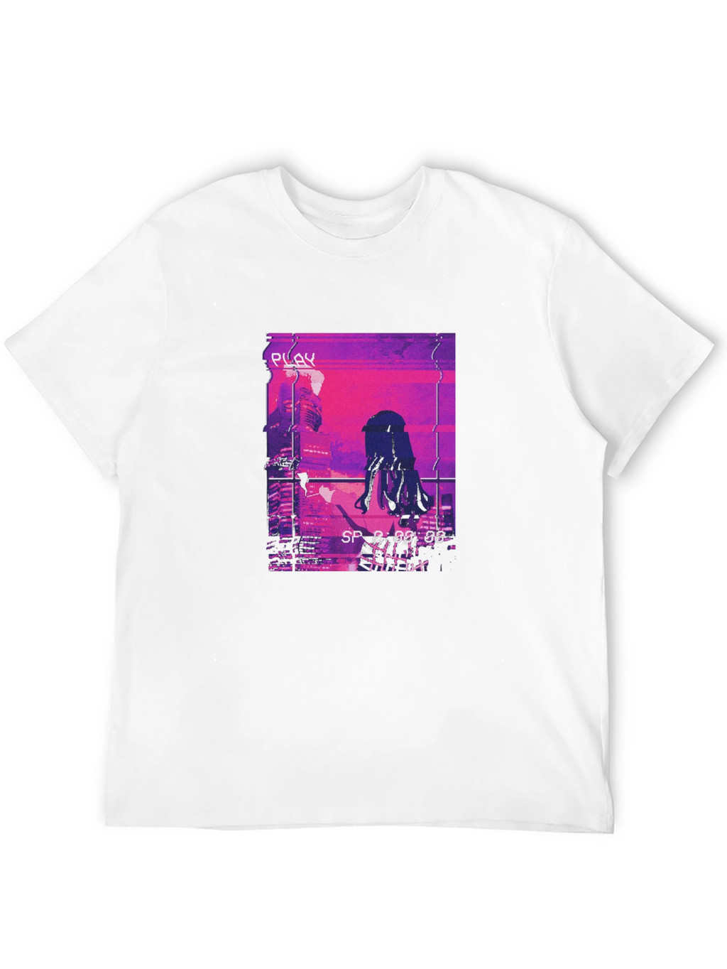 Anime Girl Cityscape Graphic T-Shirt