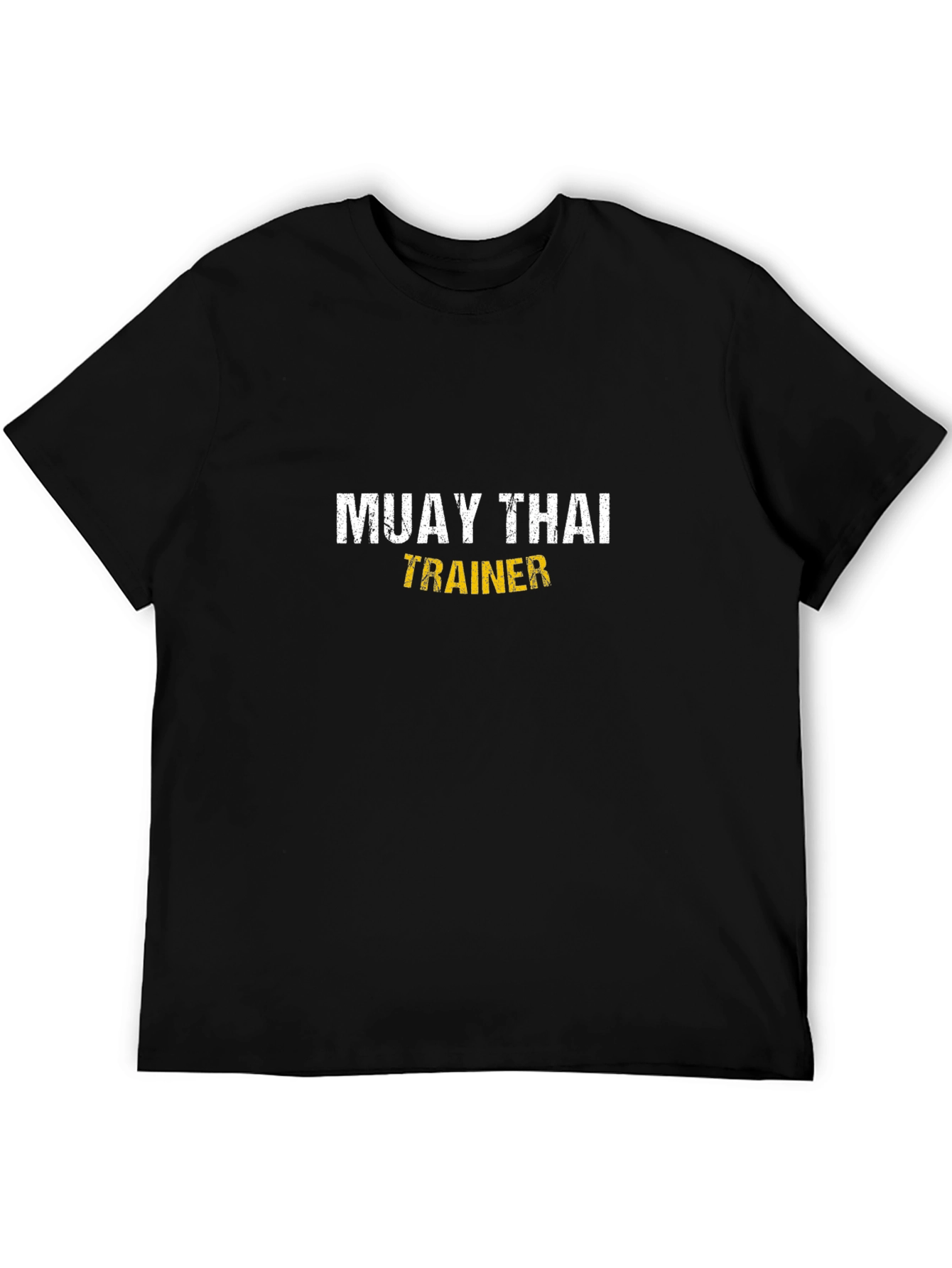 Muay Thai Trainer Black T-Shirt - Martial Arts Training Tee