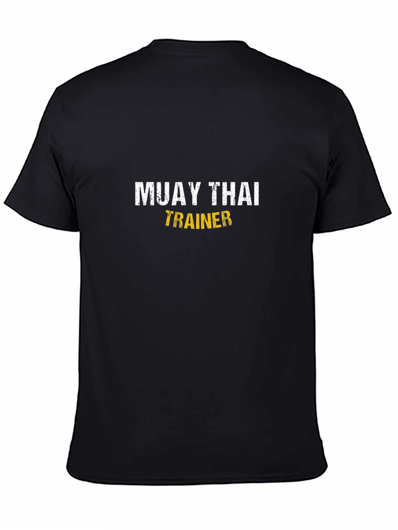 Muay Thai Trainer Black T-Shirt - Martial Arts Training Tee