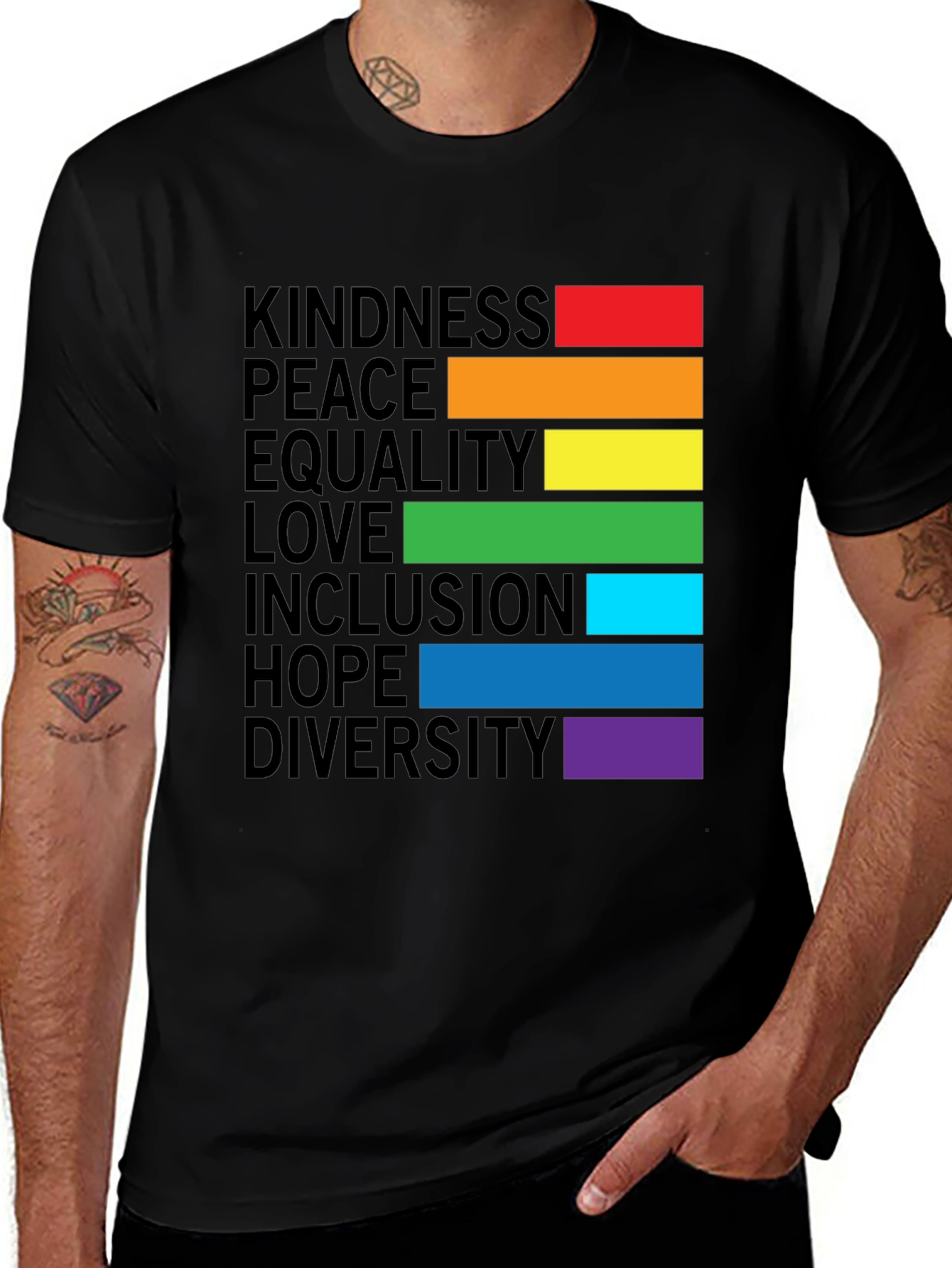 LGBTQ+ Pride Kindness Equality Love Tee