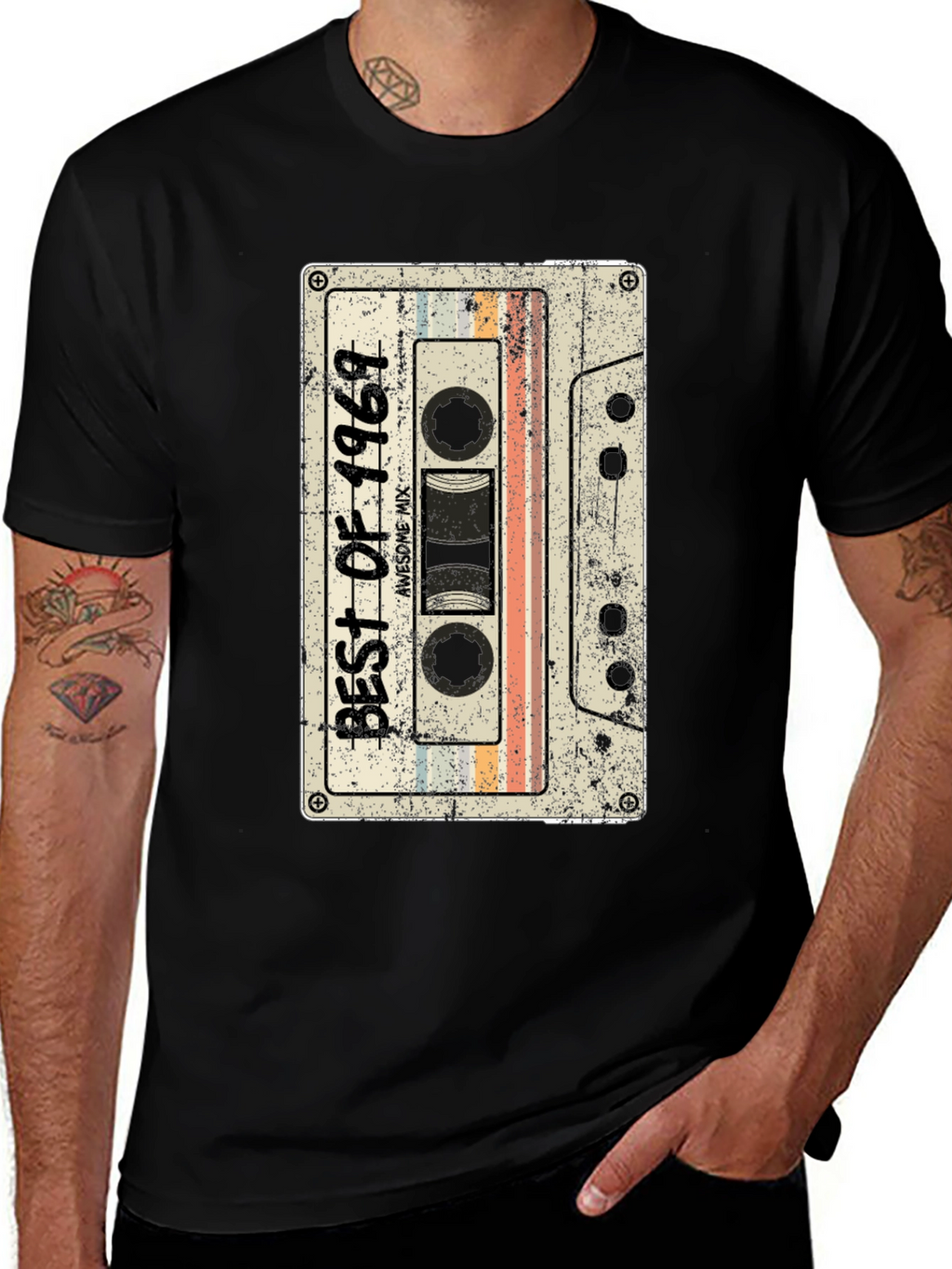 Retro Cassette Tape Best of 1969 Graphic Tee