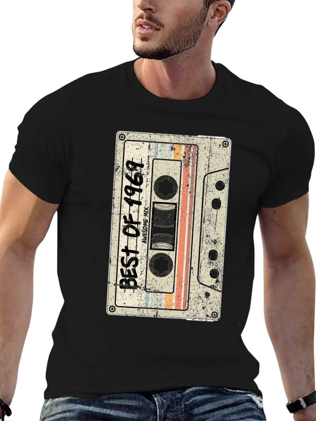 Retro Cassette Tape Best of 1969 Graphic Tee