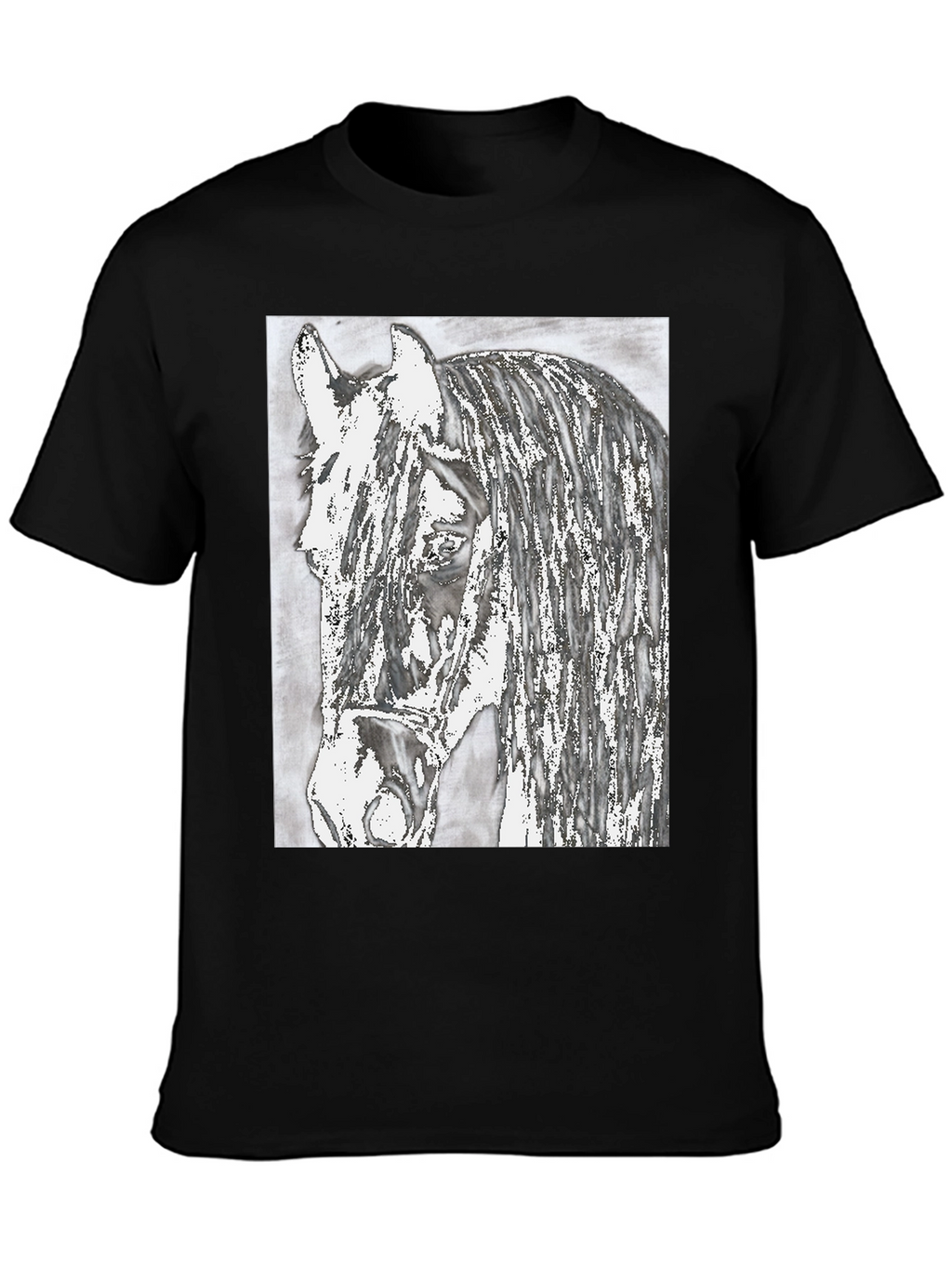 Horse Graphic Print T-Shirt