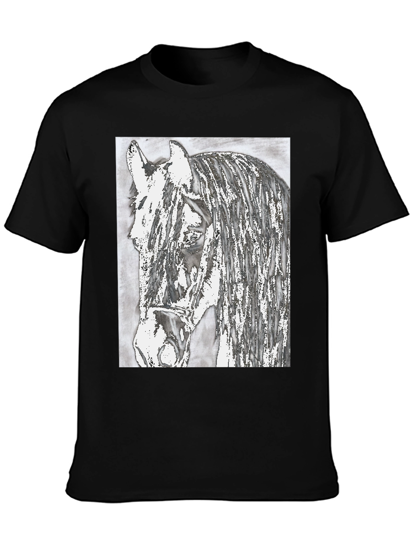 Horse Graphic Print T-Shirt