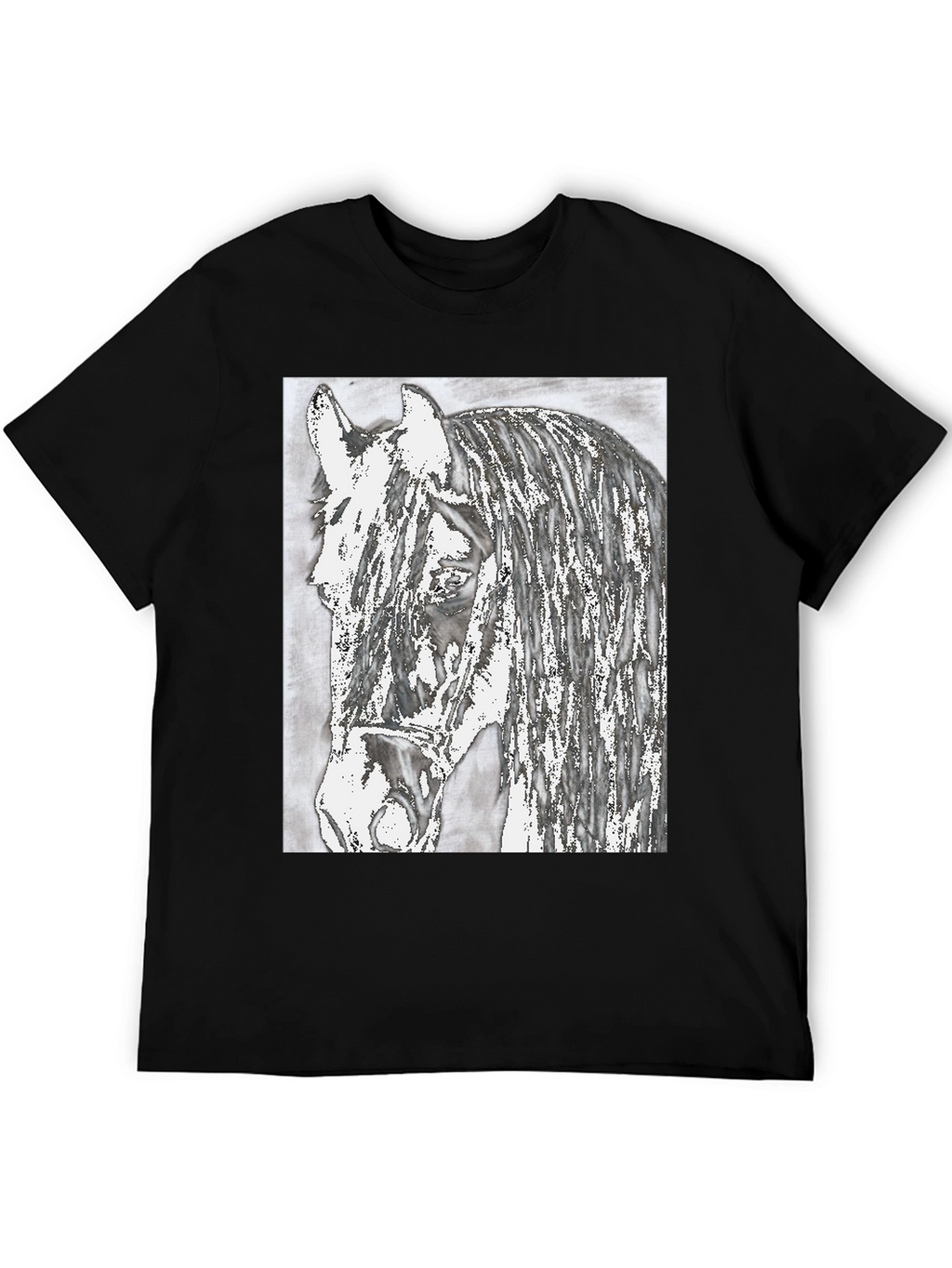 Horse Graphic Print T-Shirt