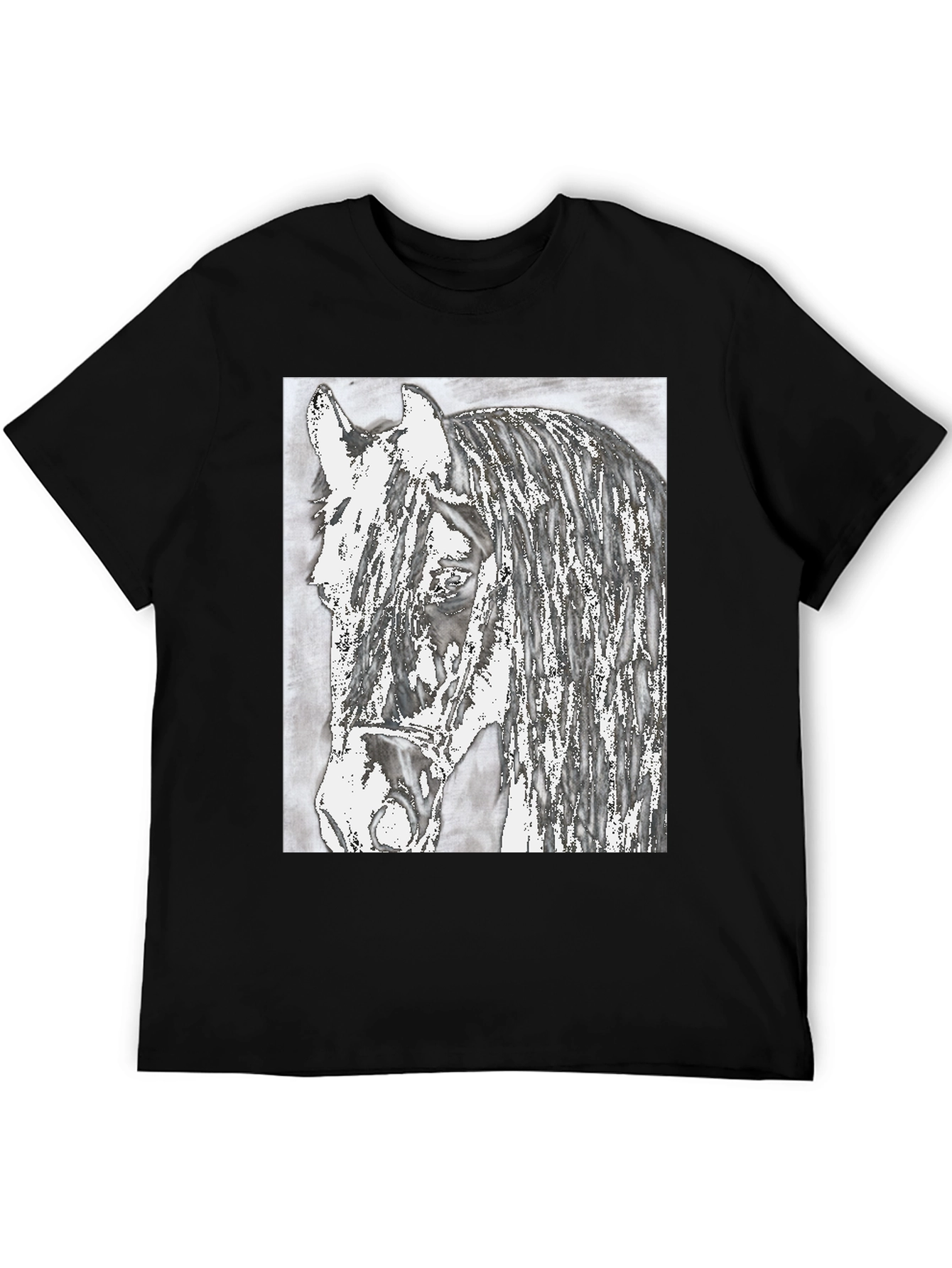 Horse Graphic Print T-Shirt