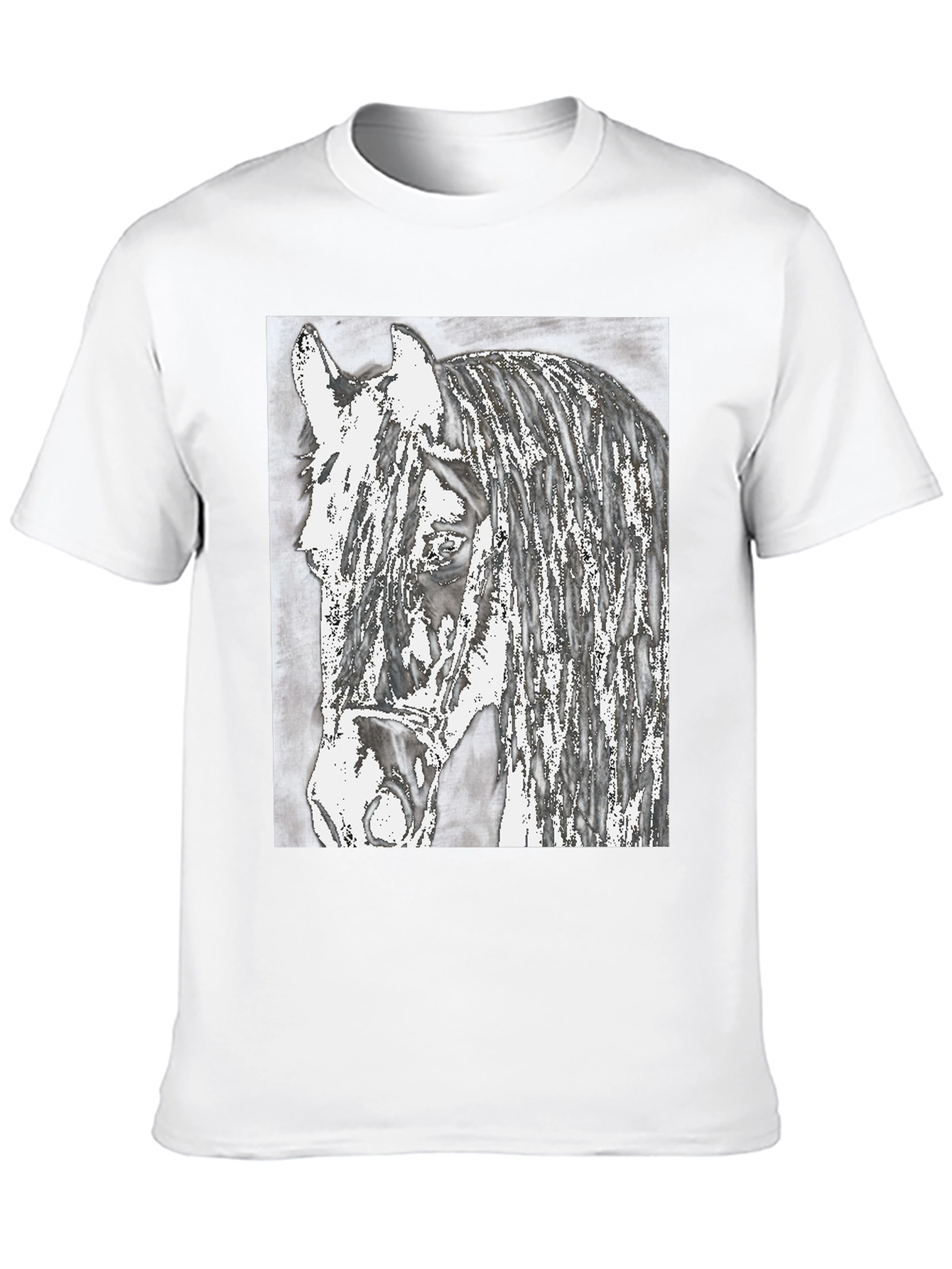 Horse Graphic Print T-Shirt