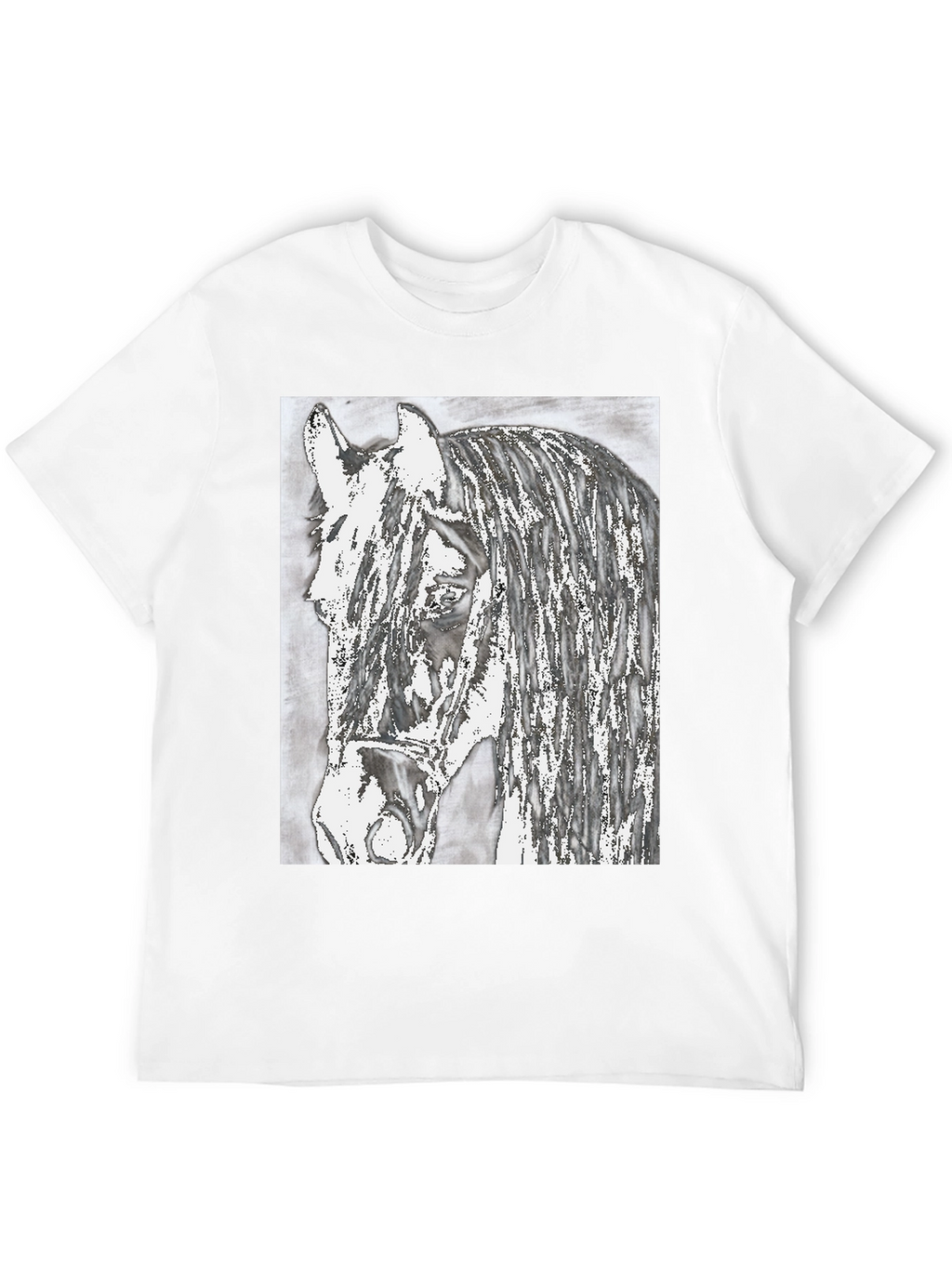 Horse Graphic Print T-Shirt