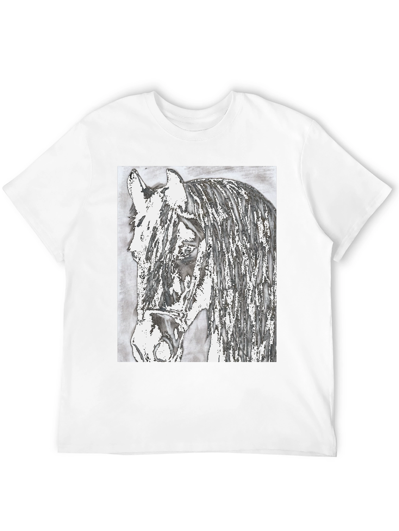 Horse Graphic Print T-Shirt