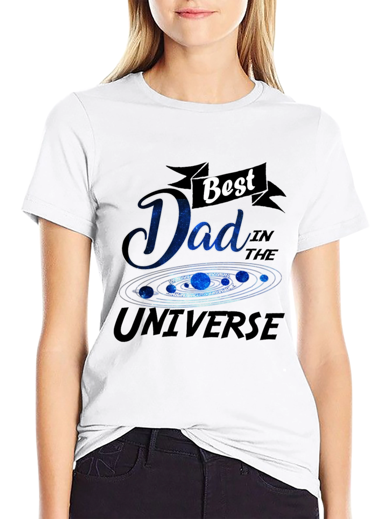 Best Dad in the Universe Graphic T-Shirt