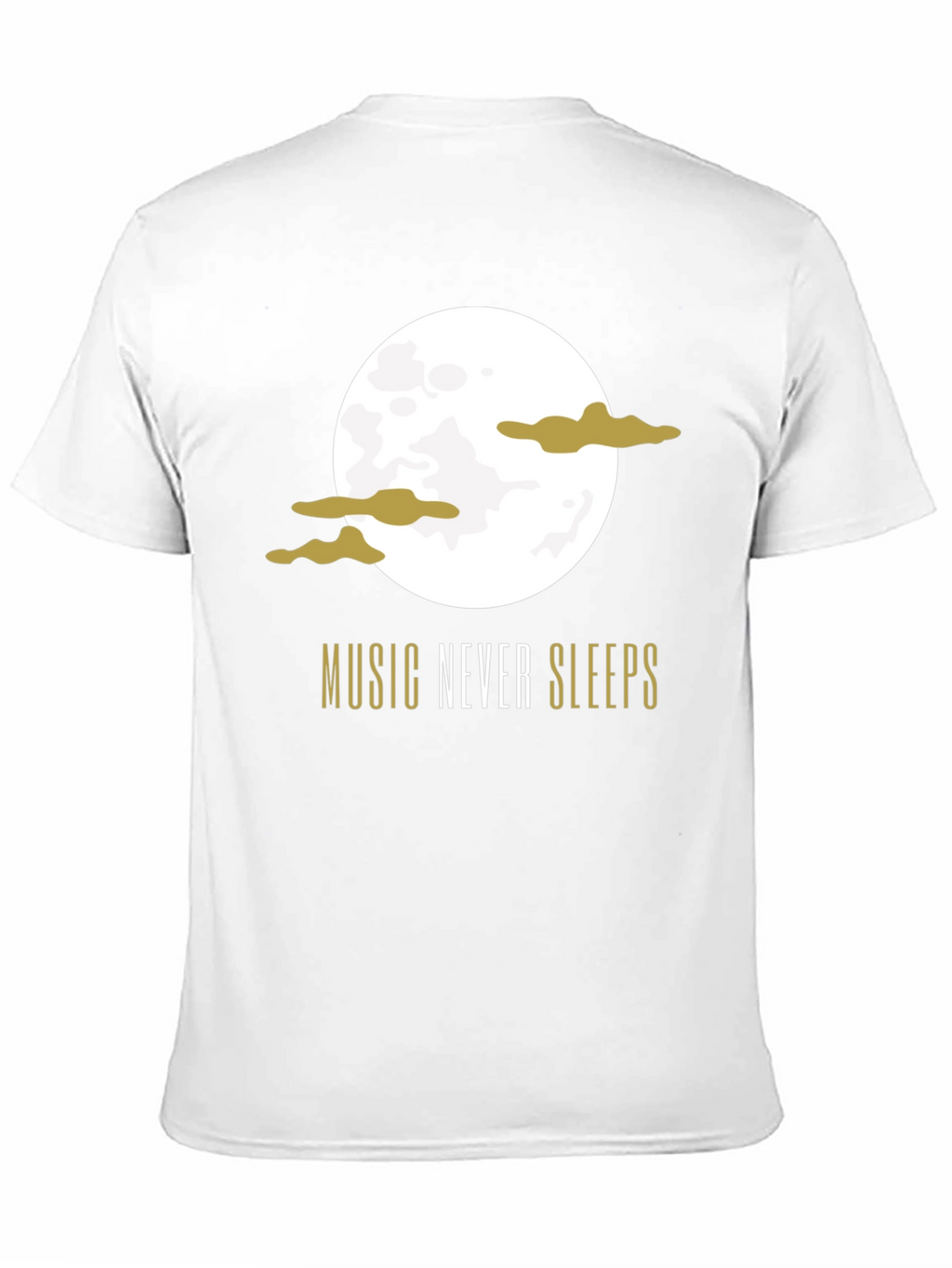 Music Never Sleeps Black Graphic T-Shirt