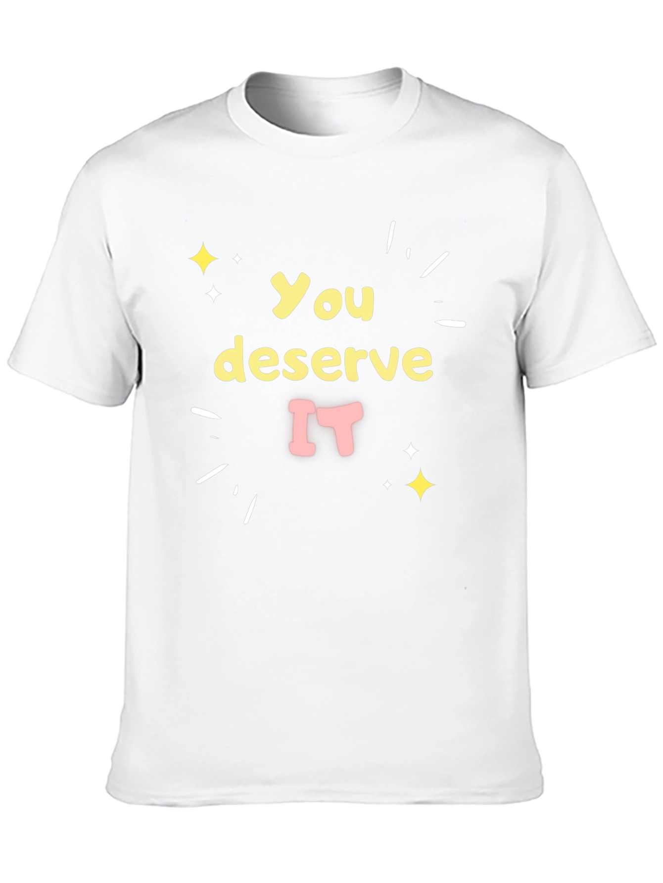 You Deserve It Black Graphic Tee