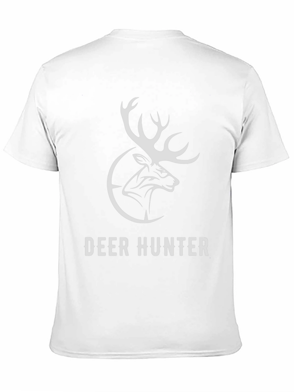 Deer Hunter Graphic Tee - Black Cotton T-Shirt