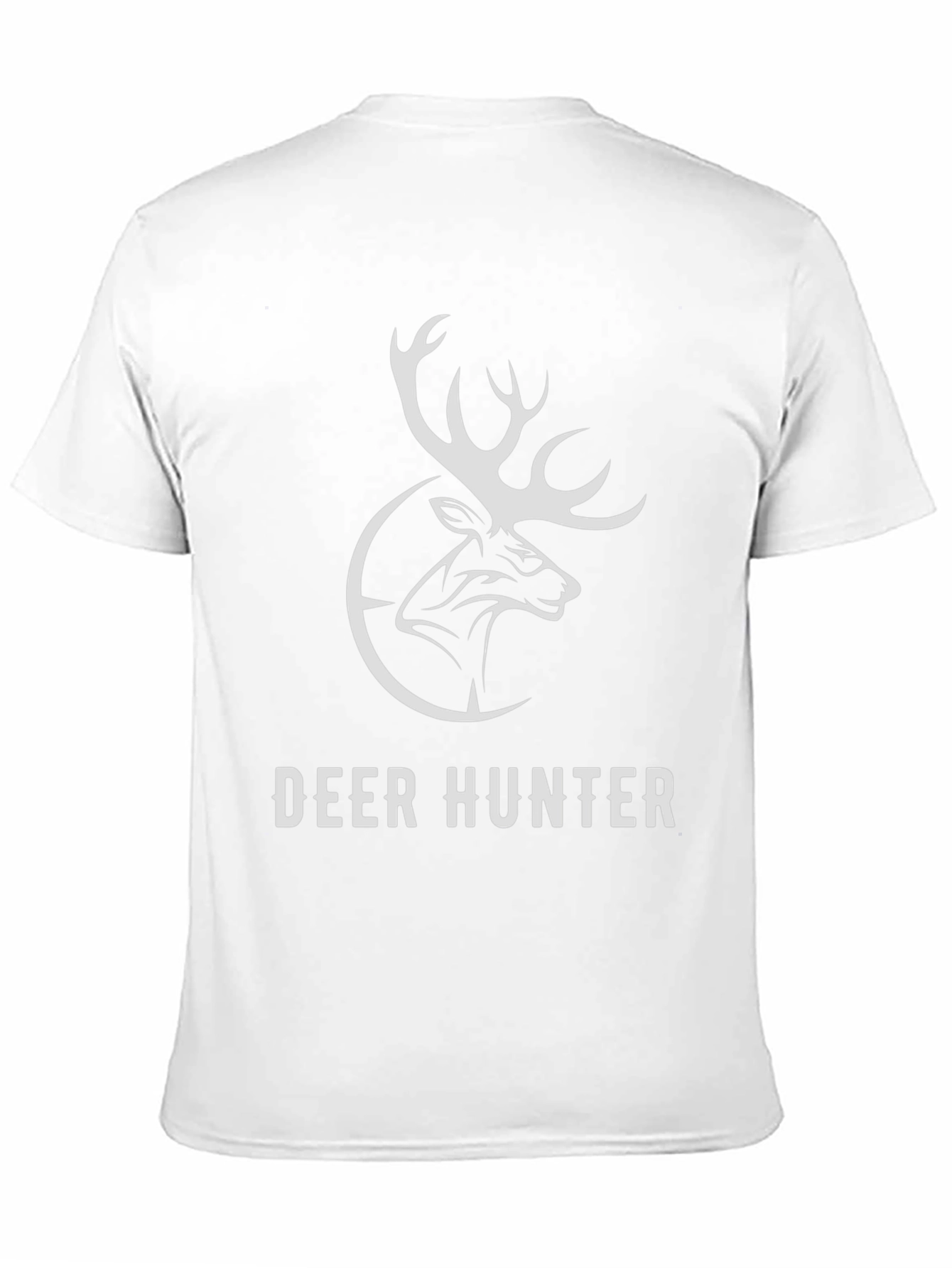 Deer Hunter Graphic Tee - Black Cotton T-Shirt