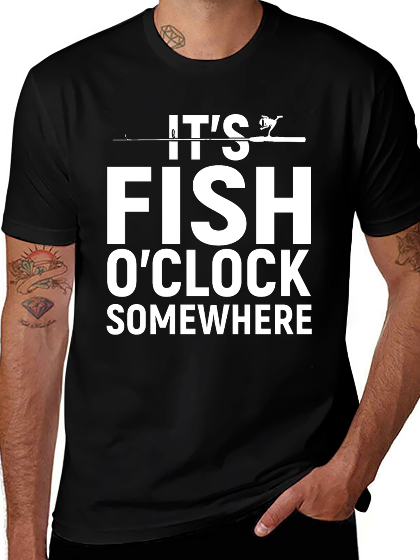 Its Fish OClock T-Shirt - Fishing Humor Tee