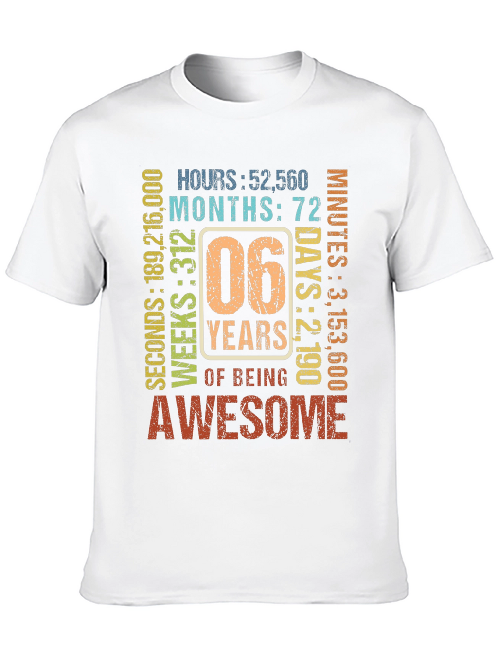 6th Birthday Awesome T-Shirt