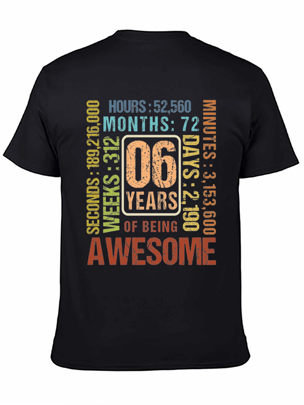 6th Birthday Awesome T-Shirt