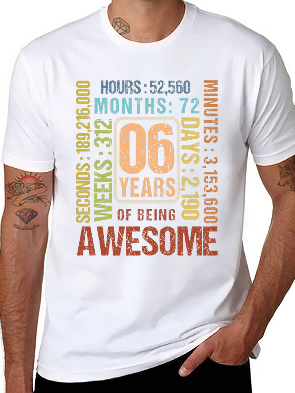 6th Birthday Awesome T-Shirt