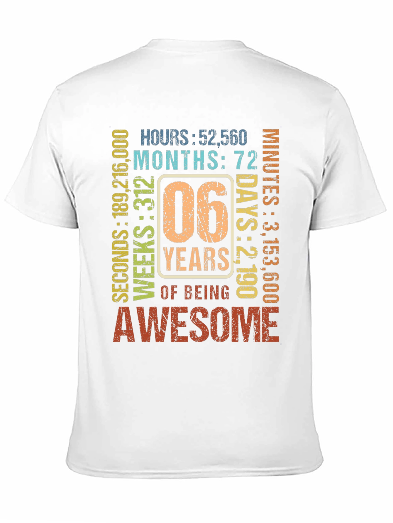 6th Birthday Awesome T-Shirt