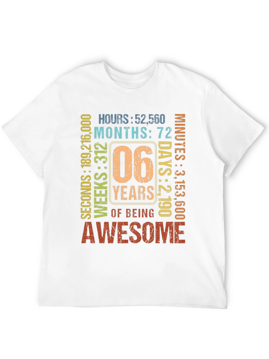 6th Birthday Awesome T-Shirt