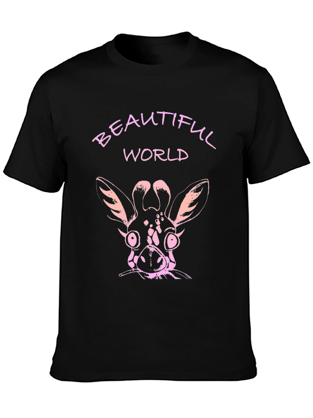 Beautiful World Giraffe Graphic T-Shirt