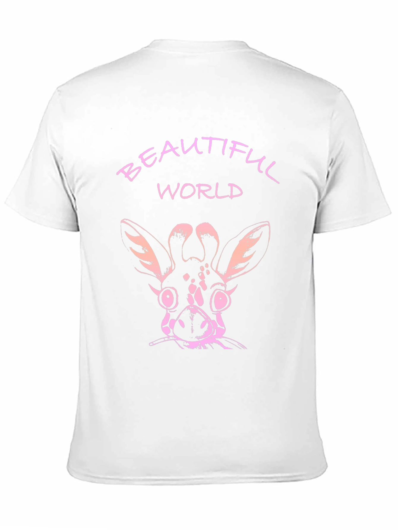 Beautiful World Giraffe Graphic T-Shirt