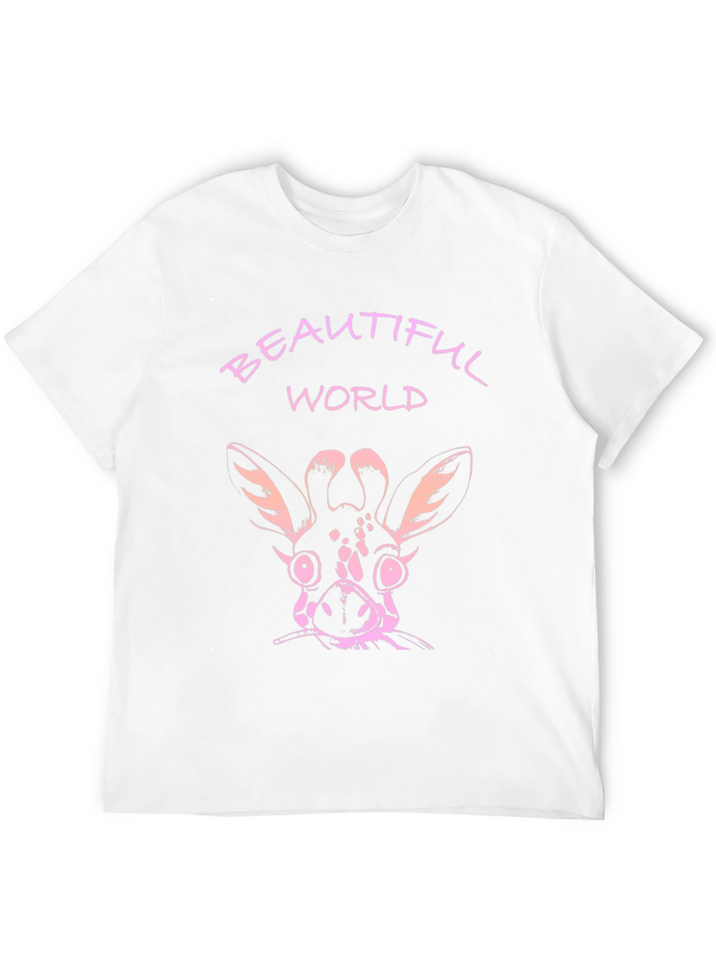 Beautiful World Giraffe Graphic T-Shirt
