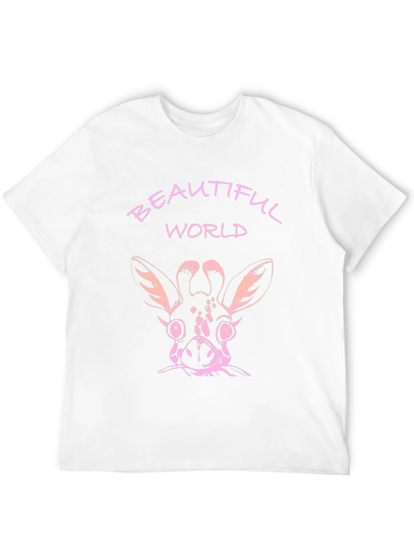 Beautiful World Giraffe Graphic T-Shirt