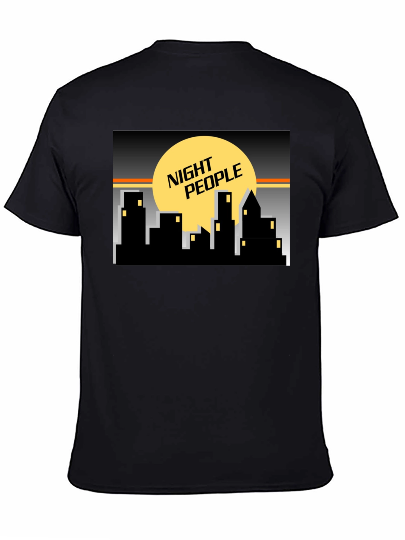 Night People Graphic Tee - Cityscape Design