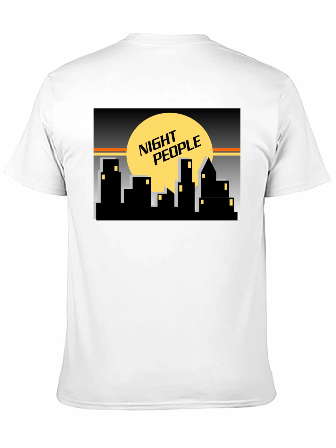 Night People Graphic Tee - Cityscape Design