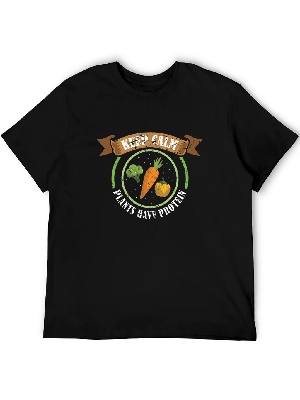 Vegan Protein T-Shirt - Keep Calm & Eat Plants!