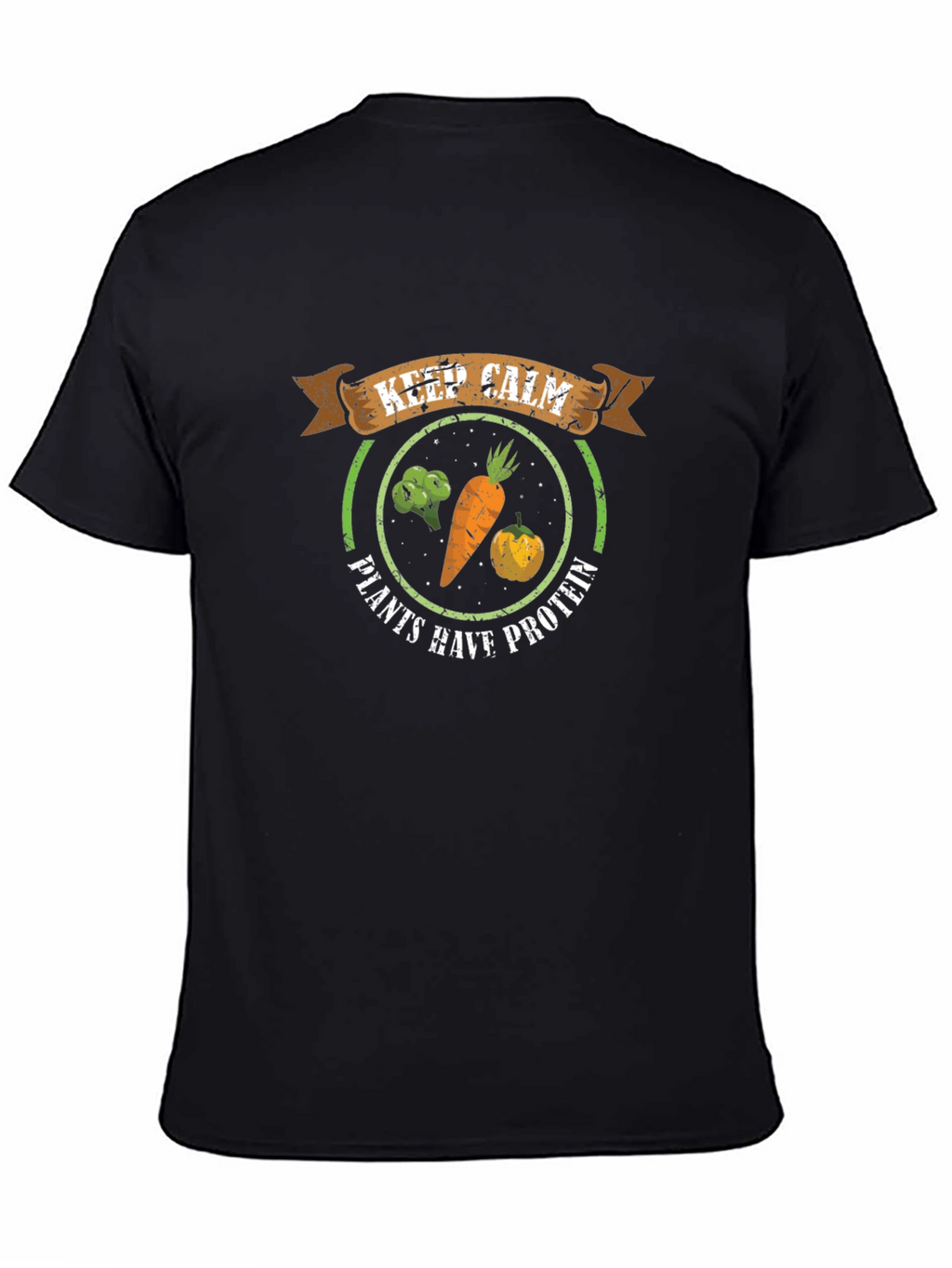 Vegan Protein T-Shirt - Keep Calm & Eat Plants!