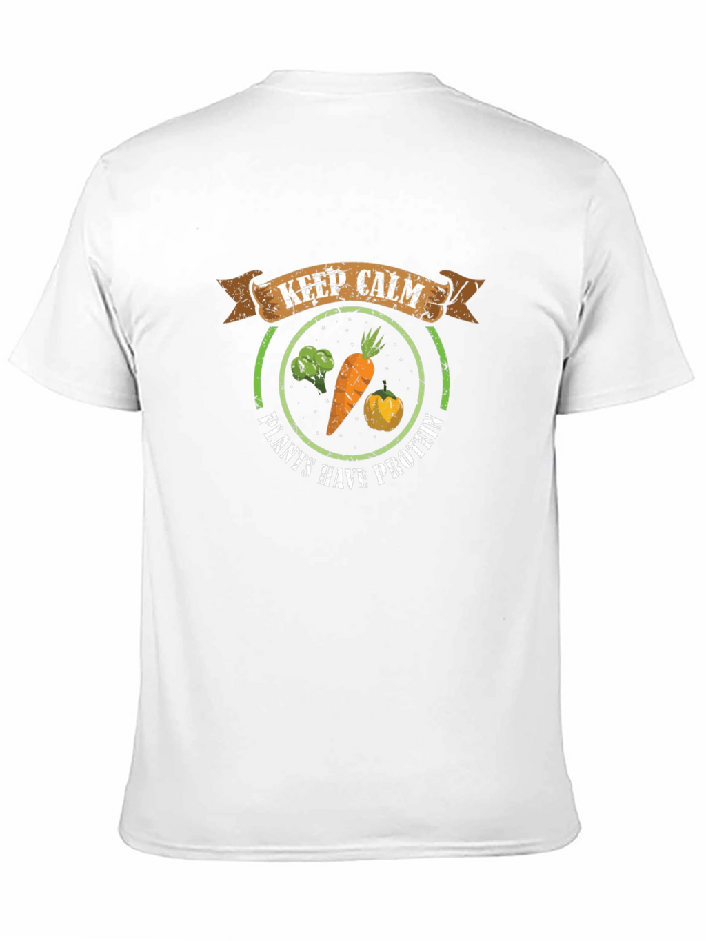 Vegan Protein T-Shirt - Keep Calm & Eat Plants!