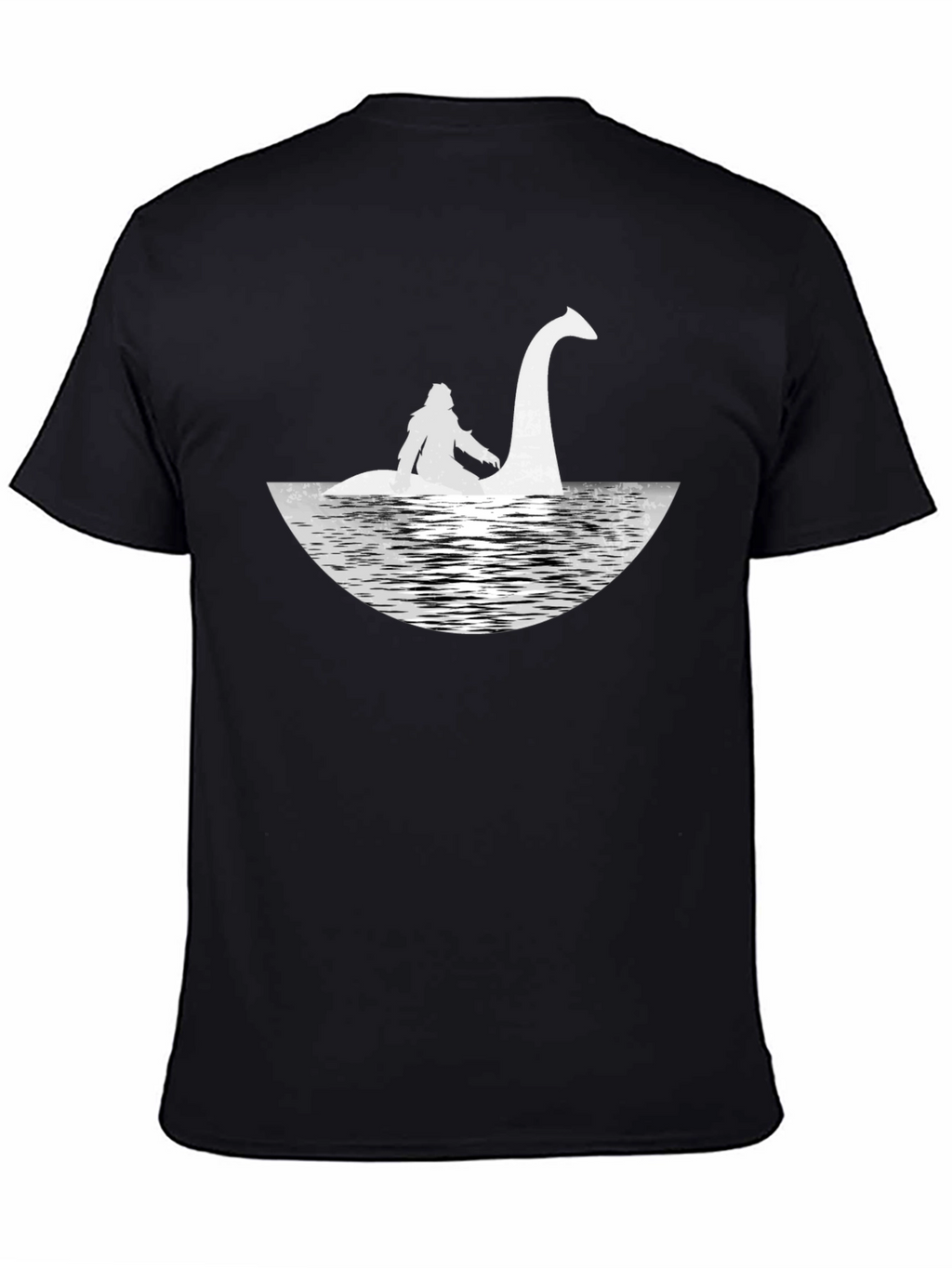 Loch Ness Monster Graphic Tee - Black