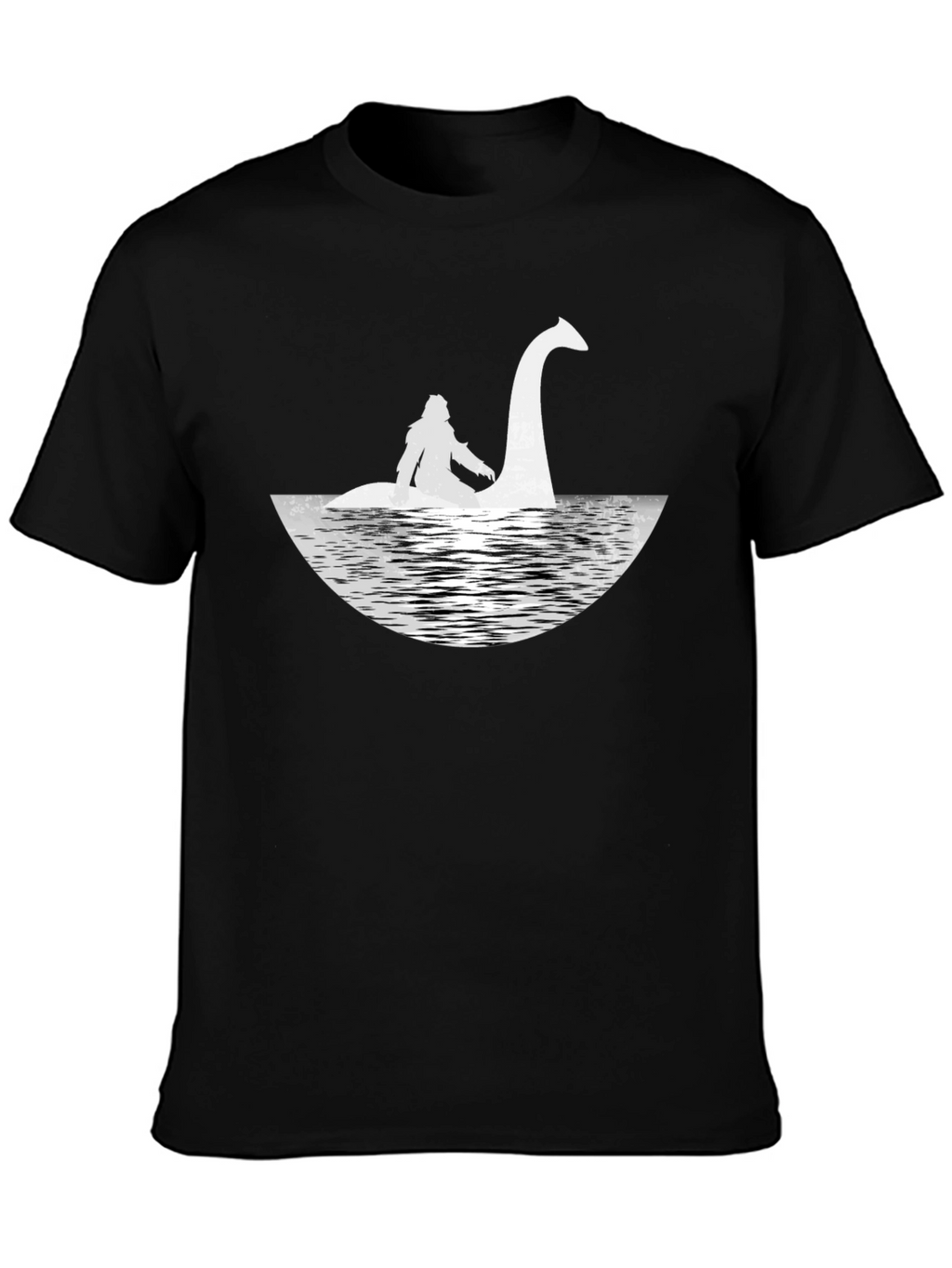 Loch Ness Monster Graphic Tee - Black