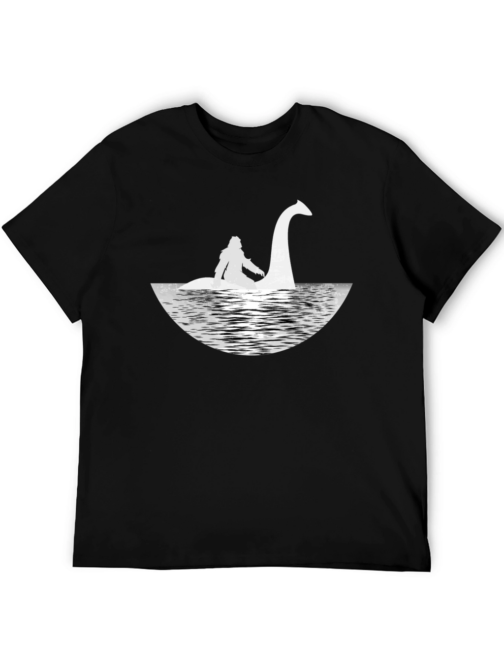 Loch Ness Monster Graphic Tee - Black