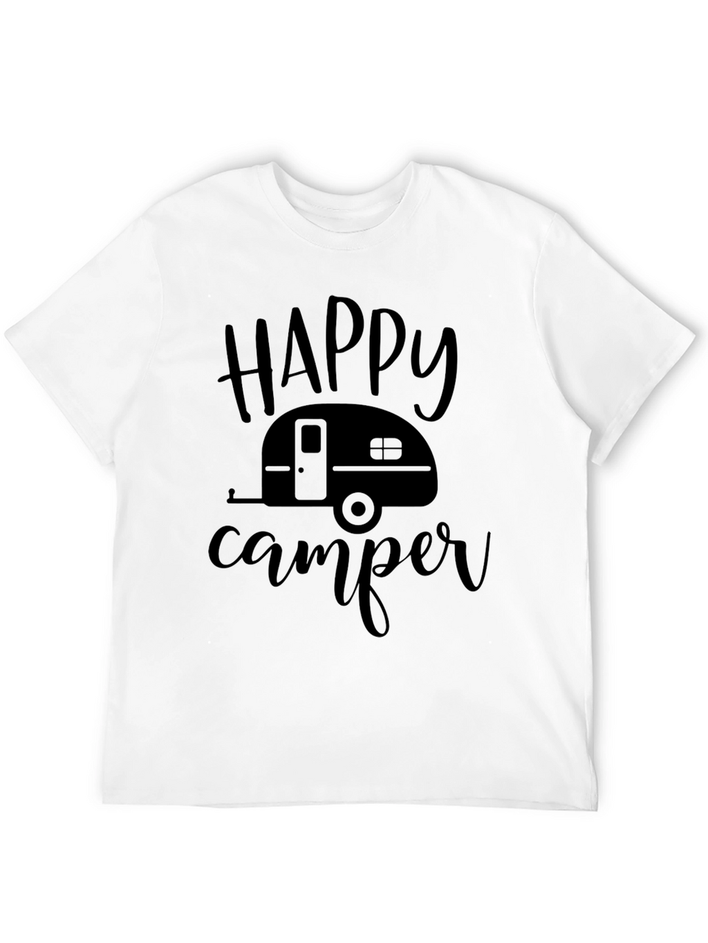 Happy Camper Black T-Shirt