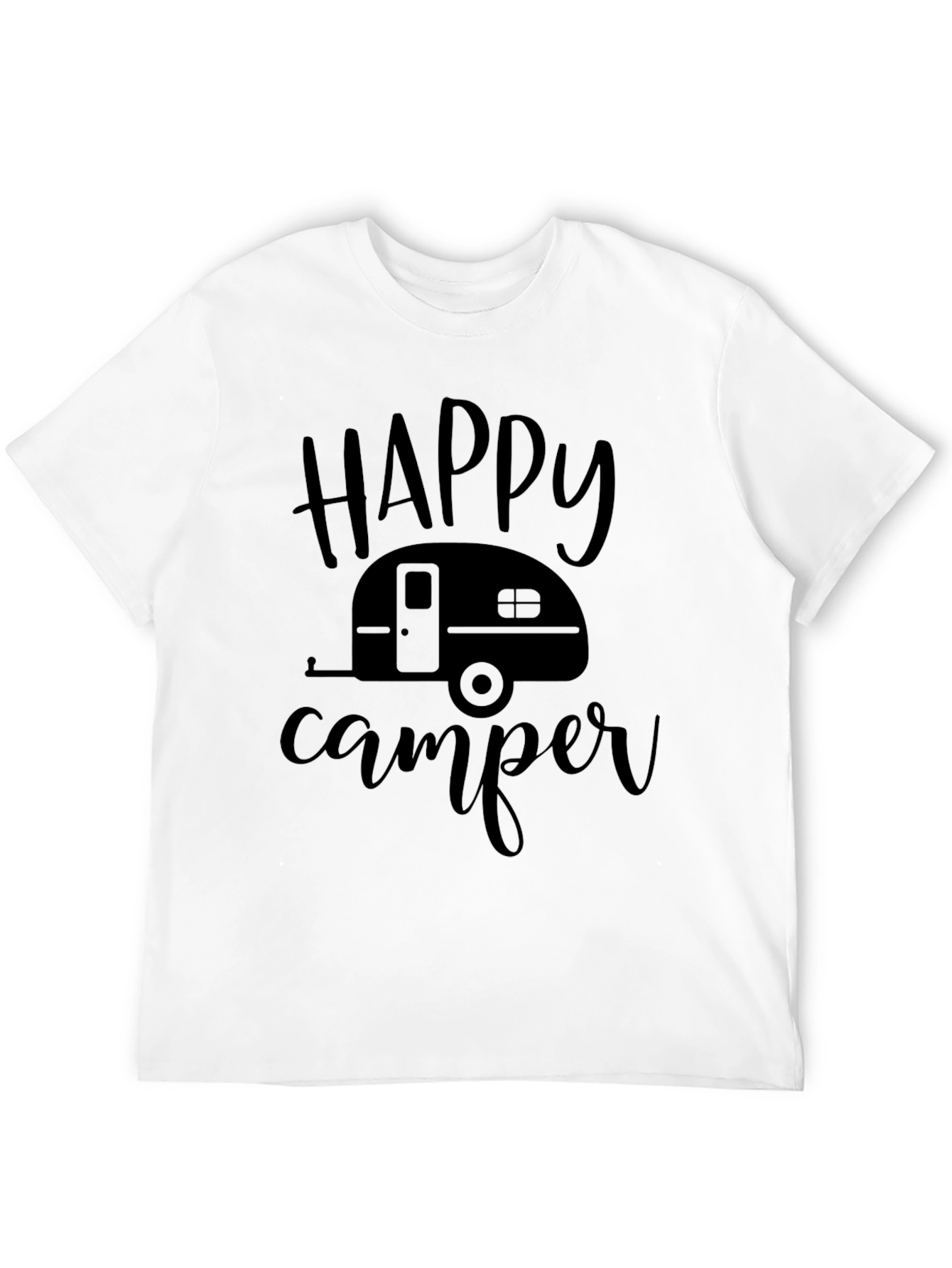 Happy Camper Black T-Shirt