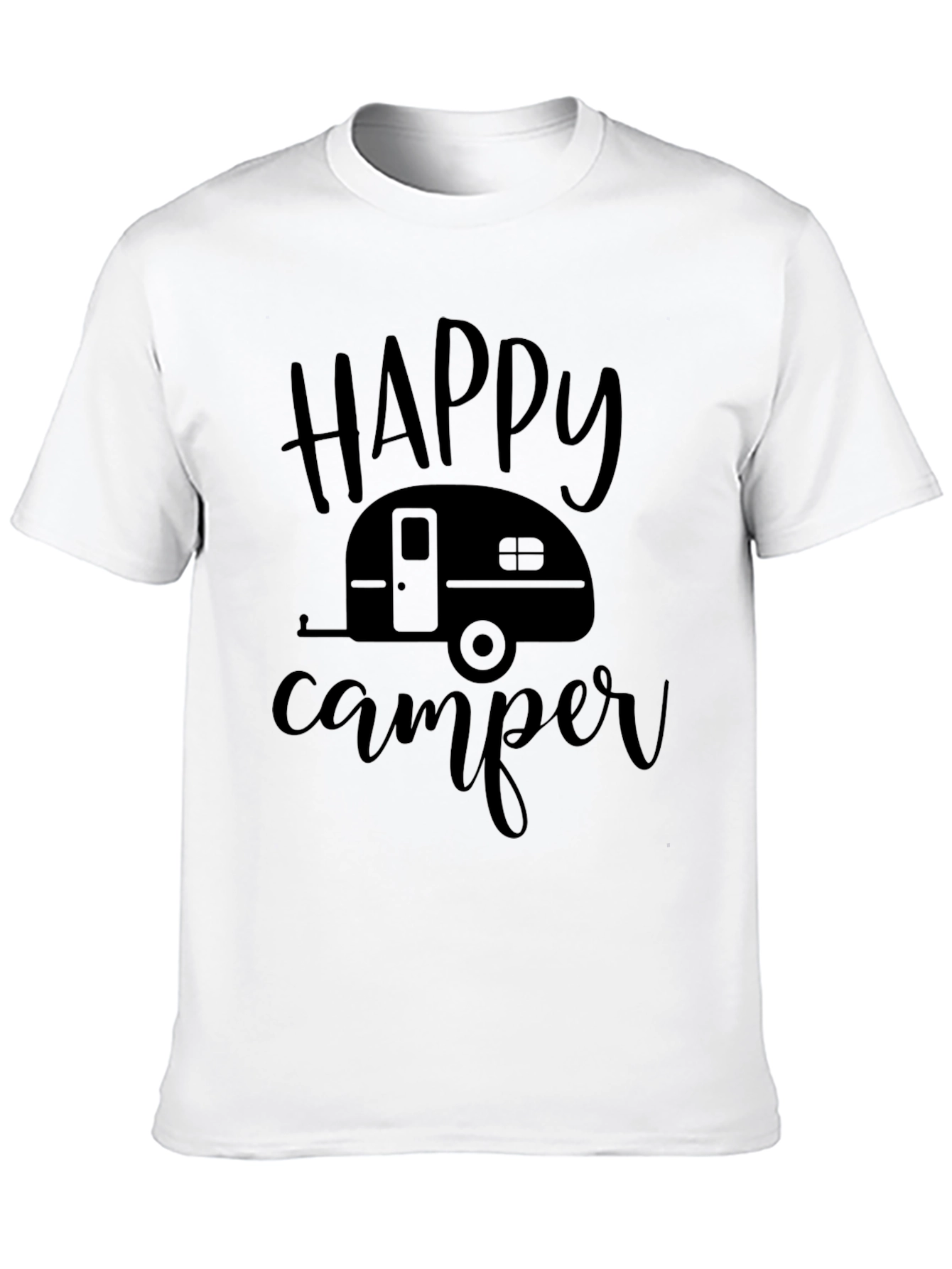Happy Camper Black T-Shirt