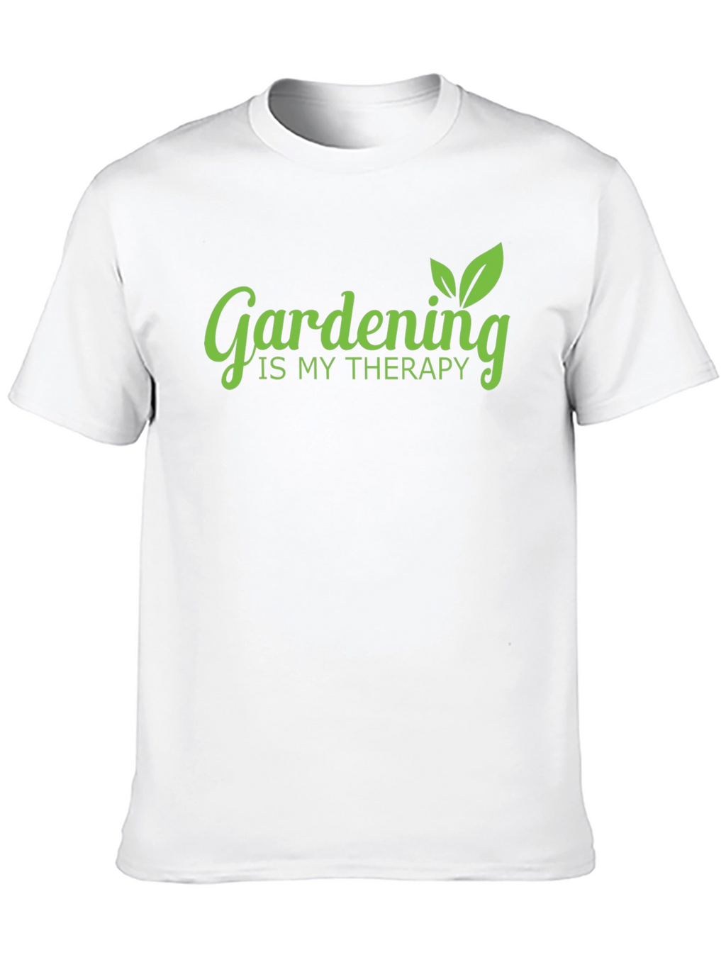 Gardening is My Therapy Black T-Shirt
