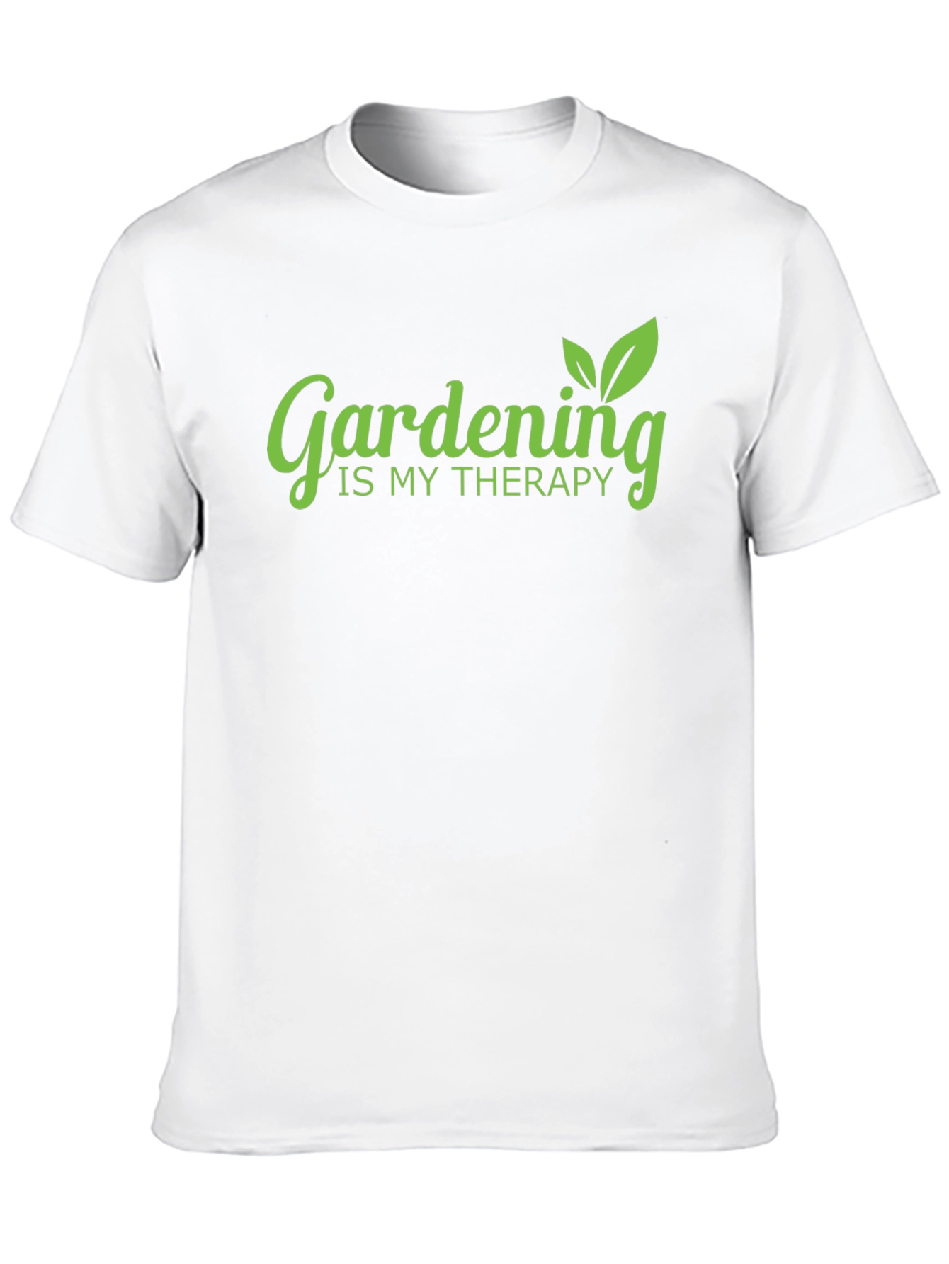 Gardening is My Therapy Black T-Shirt