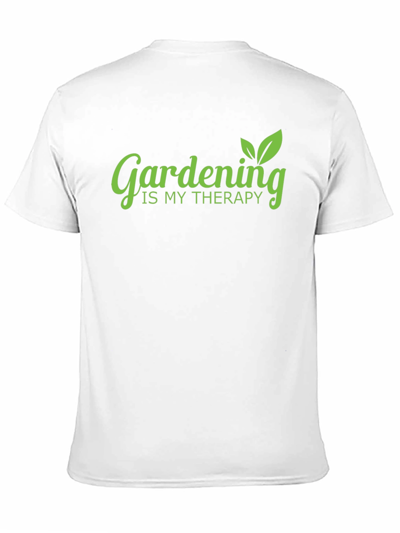 Gardening is My Therapy Black T-Shirt