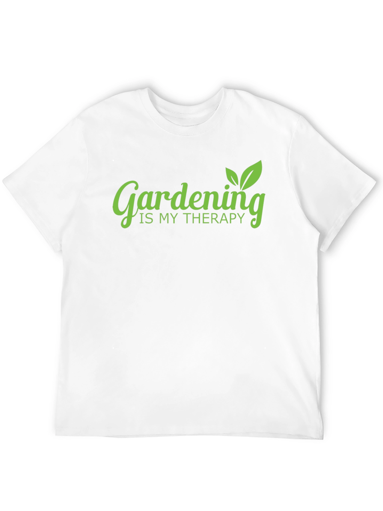 Gardening is My Therapy Black T-Shirt