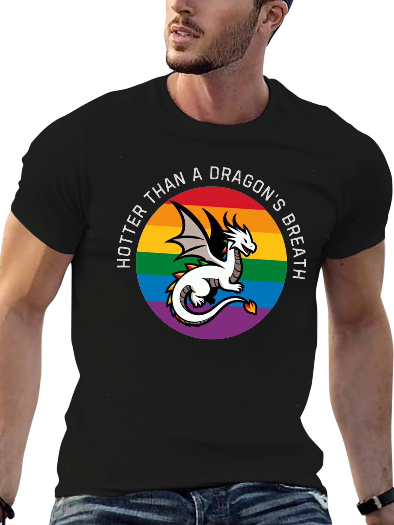 Hotter Than a Dragons Breath LGBT Pride T-Shirt