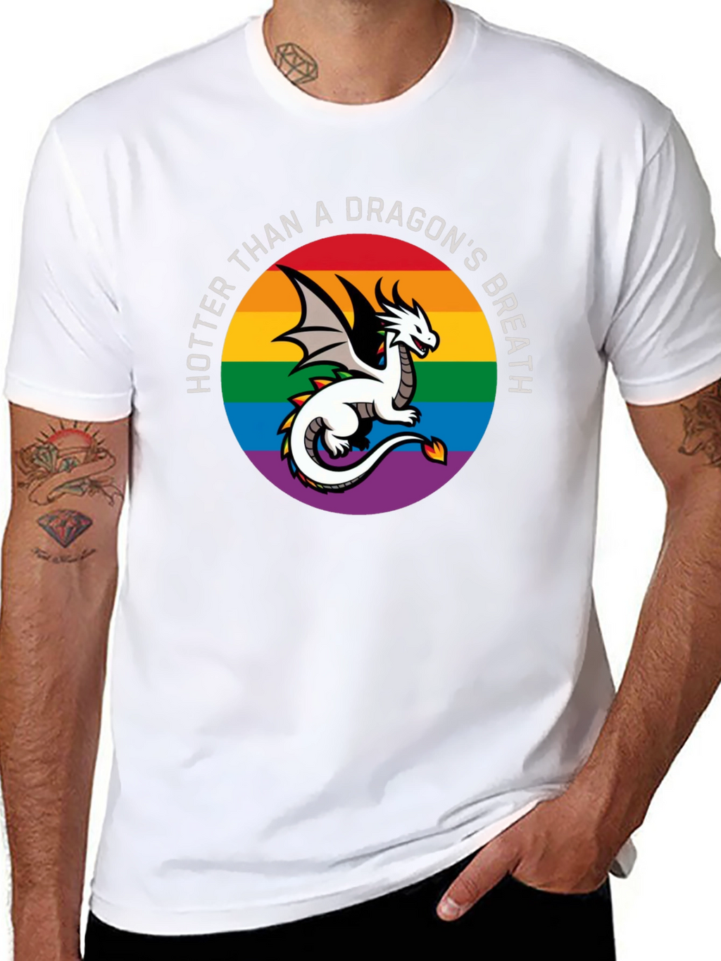 Hotter Than a Dragons Breath LGBT Pride T-Shirt