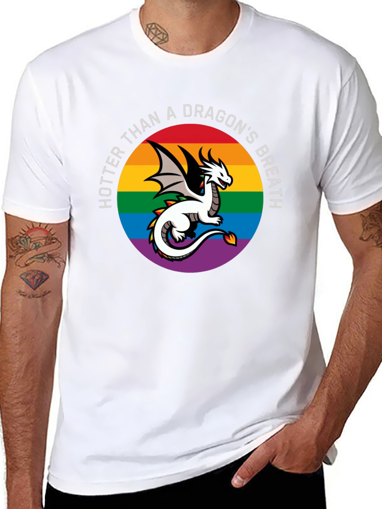 Hotter Than a Dragons Breath LGBT Pride T-Shirt