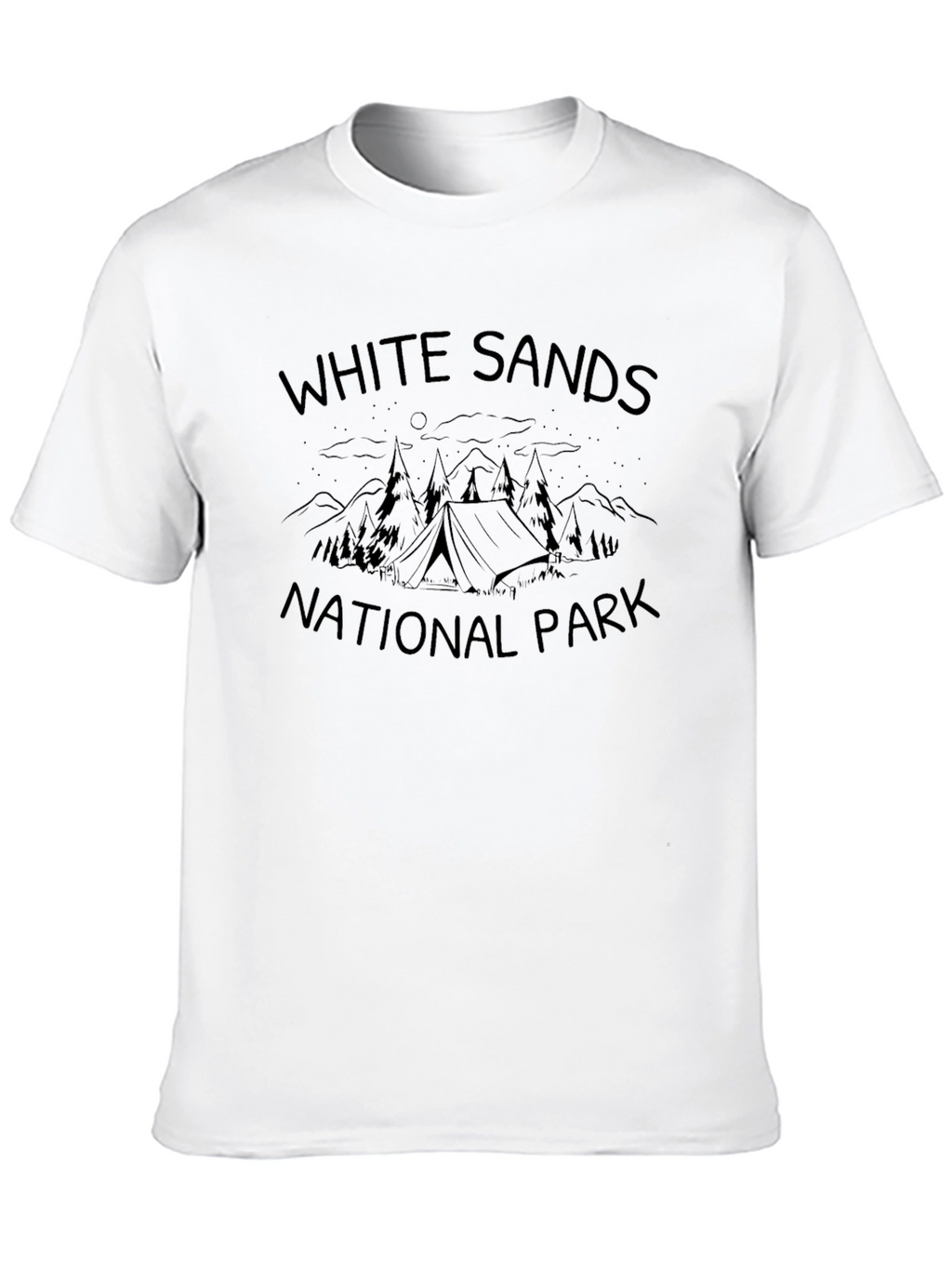 White Sands National Park Black T-Shirt