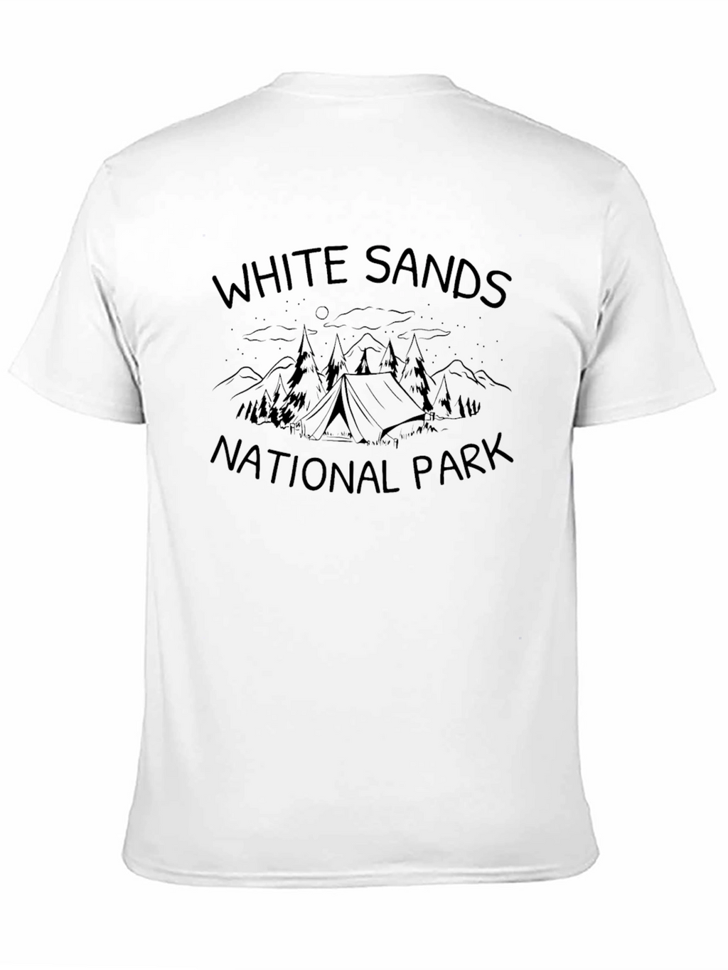 White Sands National Park Black T-Shirt